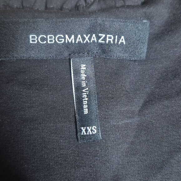 BCBGMaxAzria Black Ruffle Off Shoulder The Bodysuit Size XXS - Picture 6 of 11